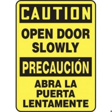 Accuform BILINGUAL OSHA CAUTION Safety Sign SBMABR607XV SBMABR607XV